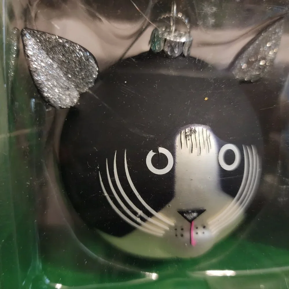 2/$15 Cute Double Cat Christmas Ornaments - Large, Brand New - Picture 3 of 6